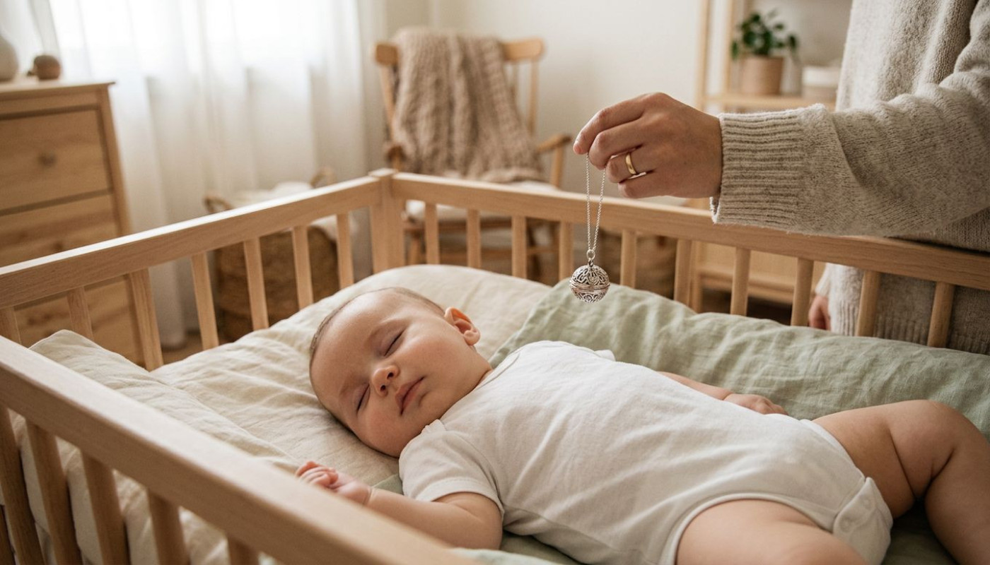 El impacto del sonido suave de un llamador de ángeles en bebés
